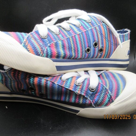ROCKET DOG STRIPED SNEAKERS~SIZE 7.5 - Picture 6 of 9